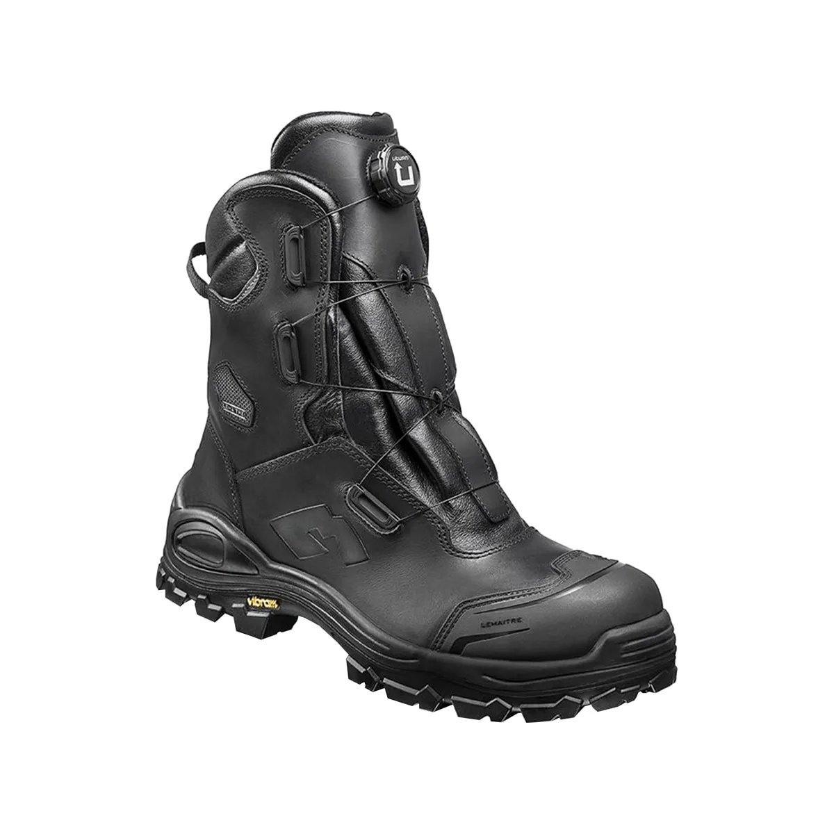 Lemaitre Brimir S3 High Vibram U Turn Safety Boot — Black